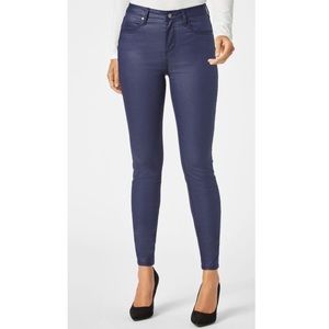 NWOT Justfab navy blue pants slight shine size 27